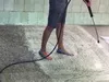 Carpet cleaning with water