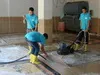 Machine deep cleaning carpets