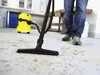 Vacuum cleaning and shaking